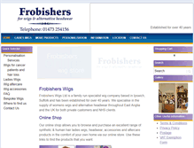 Tablet Screenshot of frobisherswigs.co.uk